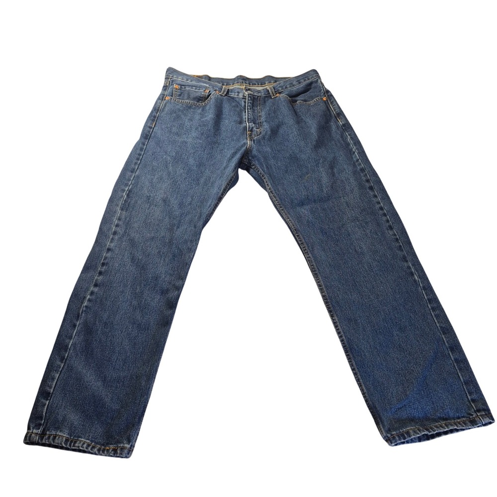 Levi's 505 Regular Fit 00505-4886 Mens 36x30 Blue Straight Leg Denim Jeans